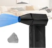 Cordless Suction and Blowing Machine,Rechargeable Electric Snow Blower,130000rpm Air Blower with 3300mah Battery,52m/S Wind Speed,3 Speed,for Snow Removal and Dust Purification