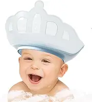 Kids Bath Cap,Baby Bath Visor Shampoo Hat - Adjustable Crown Shape Eye Ear Protection Accessories for Girls Boys Children Friends