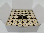 Prewound Bobbins, Size L,Brother SA159,144pcs Black Card Board, 75D/2, 130 yards