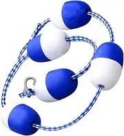 Swimming Pool Line Safety Fence,Lane Pool Equipment,Buoy Demarcation Line Rope with Bi-Tone Floating Buoys,Pool Beach(18 Meter)