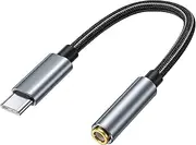XMUXI USB C to 3.5mm Audio Jack Adapter Headphone Converter Cable Type C 3.5mm Female Aux Compatible with Samsung Galaxy S22/S21/S20 Plus, onePlus 10,Huawei, Pixel 6/5/4, iPad Pro/iPad Air, Xiaomi