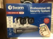 4-Security Cameras HD Swann Home Surveillance Pro Series HD 720P 1TB HARD Drive