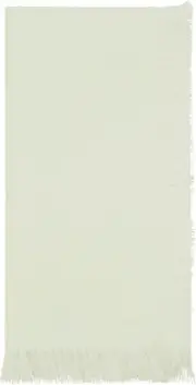 Fringed Table Napkins (Set of 4), White, 20"
