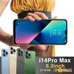 【限時下殺】新款I14PRO MAX 4G安卓智慧手機 3 32G智能手機 6.3寸高清大屏手機 雙卡雙待智能手機 OO