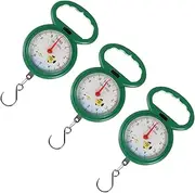 GAROZATION Hook Scales 3 Pack Spring Scales Plastic Handle Portable Weighing Tool for Household Travel and Outdoor Activities Random Color