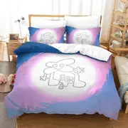v1592 Bed Sheets Jacknjellify Bedding Set Single Twin Full Queen King Size Bed Set Adult Kid Bedroom Duvetcover Sets Anime bed sheet set 3-Piece Beddi