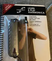 First Act Learn & Play Along Audio CD Chrome Harmonica Book How To Booklet 2008