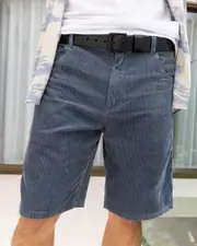 [Skylark] Skylark Men's Elevation Cord Walk Shorts in Dark Blue Size 38 38 Dark Blue