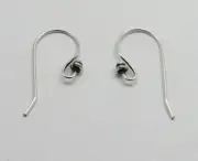10 Pieces 925 Sterling Silver Earwire Hooks 23mm Long Bali Silver Earrings Hook
