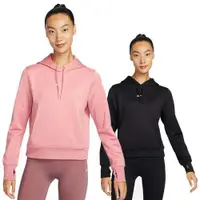 在飛比找ETMall東森購物網優惠-Nike 女裝 長袖上衣 帽T 刷毛 黑/粉【運動世界】FB