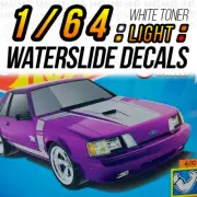 1/64 Scale '92 MUSTANG Head Tail Light WaterSlide Decal for Hot