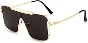 [N\\A] Fashion One-Piece Large Frame Sunglasses Outdoor Sports Metal Hollow Sunglasses Men's Tide Brand Sunglasses