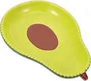 VERDANVERSE Ceramic Avocado Shaped Plate Fruit Storage Tray for Salads Desserts Appetizers Adorable Home Decor Easy to Clean Store for Various Occasions