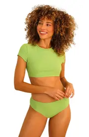 Dippin Daisys Siren Moderate Swim Bikini Bottom in Avocado at Nordstrom, Size Medium