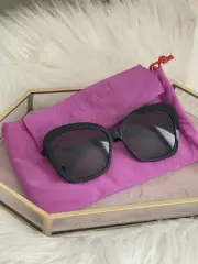NWT Emilio Pucci Black Cateye Sunglasses 58mm