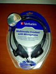 Verbatim Urban Multimedia Stereo Headphones with Microphone / Vol Control 41646