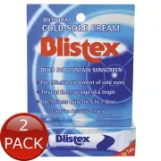 2 x Blistex Cold Sore Crm 5G