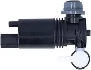 1231600 DC12V Car Window Washer Pump ABS Replacement, Front Windshield Washer Pump Motor 2 Outlet for Fiesta MK6 2002-2015 1S7117K624FD 1 355 124