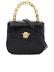 Versace Croc-Effect La Medusa Mini Bag