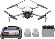 Mini 4 Pro Fly More Combo with DJI RC 2 (Screen Remote Controller), Folding Mini-Drone with 4K HDR Video Camera for Adults, Under 0.549 lbs/249 g, 34-Min Flight Time, 2 Extra Batteries