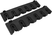 Tihebeyan Fishing Rod Holder Wall Mounted, Securely Store 6 Rods with Soft Foam Grip Pads, Space Saving for Fishing Poles