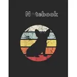NOTEBOOK: FINE DISTRESSED RETRO VINTAGE FRENCH BULLDOG PET DOG MOM NOTEBOOK FOR DOG FANS ANIMAL PRINT JOURNAL COLLEGE RULED BLAN