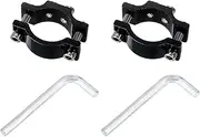 uxcell 2 Pcs Motorcycle Tube Clamp, Fit 0.7" to 1.4" OD Motorcycle Bicycle Light Mount Bracket Car Light Bar Holder Clamp, Black (18-35mm)