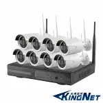 監視器攝影機 KINGNET 8路8支套餐 高清1080P NVR監控套餐 WIFI無線攝影機 手機遠端 紅外線夜視