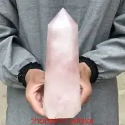 2.77LB Natural rose quartz obelisk quartz crystal point wand reiki gem XA2189