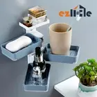 Wall Mount Big Shower Caddy Holder Bathroom Storage Soap Shelf Rack Organiser