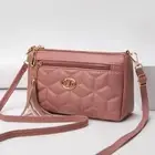 Tassel Decoration Lattice Shoulder Bag Women's Messenger Handbag Shopping