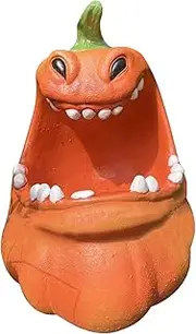 Halloween Pumpkin Storage Box - Spooky Pumpkin Serving Tray Resin | Trick Or Treat Boxes Candy Containers Holder Pumpkin Figurine for Decorations
