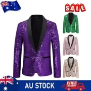 Sequin Glitter Blazer Jacket For Men Shiny And Attractive Nightclub Prom Suit