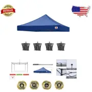 Durable 8x8 Navy Blue Canopy Replacement Cover - Waterproof & UV Protected