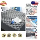 Gray King Mattress Protector - Deep Pocket Design, Water-Resistant & Soft