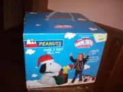Gemmy Airblown Over 3' Peanuts Christmas Snoopy and Woodstock Inflatable