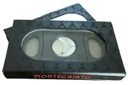 Montecristo Double Guillotine 60 RG Cigar Cutter (Black) - NEW