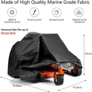 Zero Turn Mower Cover Universal Fit Heavy Duty 600D Polyester Oxford Weatherpo