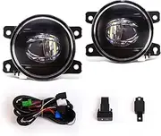 Fog Light Compatible for Civic Hatchback Type R 2017-2024/ CRV 2012-2014/ Fit Jazz/LED Fog Lamp Driving Headlight Assembly 12V(Fog Lamp with Wire)