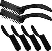 MAGICLULU 6 x Hair Dye Highlight Comb Balayage Teasing Professional Hair Colour Brush Hair Dye Brush Hair Styling Comb Tool for Colouring Hair Tool Brush Balance Women