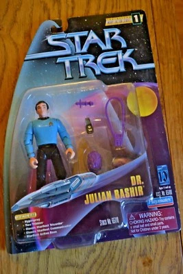 Playmates Vintage Star Trek Warp Factor Action Figure; Dr Julian Bashir