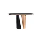 Black Ceramic Top Console Table/Entrance Table/Steel Legs