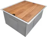23" X 19" X 13" Deep Laundry Utility Sink, Workstation Laundry Sink- Undermount