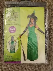 Adult Spider Web Cape With Attached Gloves Costume Witch Halloween Dress Up