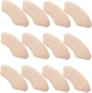 FRCOLOR 6 Pairs After Grinding Along with Heel Cushion Inserts Silicone Heels Protectors Shoe Heel Pads Heel Grips for Shoes Heel Pads for High Heels Heel Grips for Shoes Foam Beige