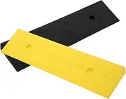 COOLHIYA 2pcs Industrial Grade Rubber Driveway Ramps for Wheelchair Car Durable
