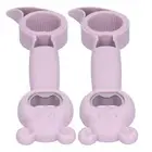 (Purple)2Pcs 4‑in‑1 Can Opener Universal Portable Manual Drinking Beverage SG