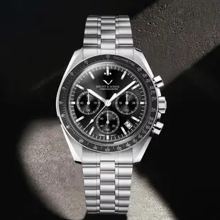 SPECHT&SOHNE 施沛索恩 登月系列 SP0002 真三眼六針多功能 日本精工VK63石英錶 男錶女錶對錶送禮