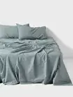 Linen House Terra Organic Cotton Sheet Set (Ocean) - Single