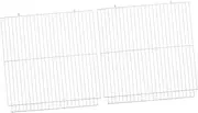 BELLIFFY 2 Pack Cage Compartment Baffle Wire Board for Separating Hamsters Fish Rabbits